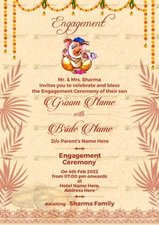 Engagement Invitation E-Card 01 | Suavasar Invites