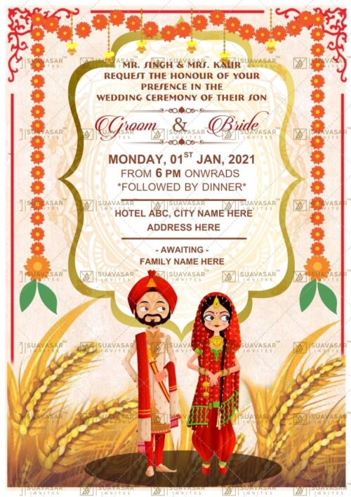 punjabi wedding invitation - 05