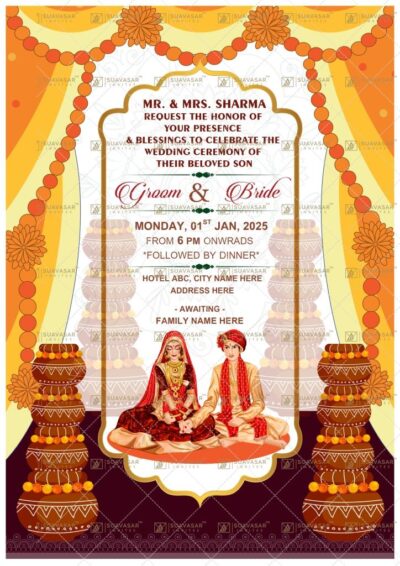 Rajasthani Wedding Invitation Ecard 03 - Suavasar Invites