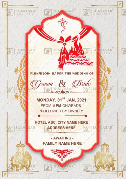 traditional wedding invitation - 07