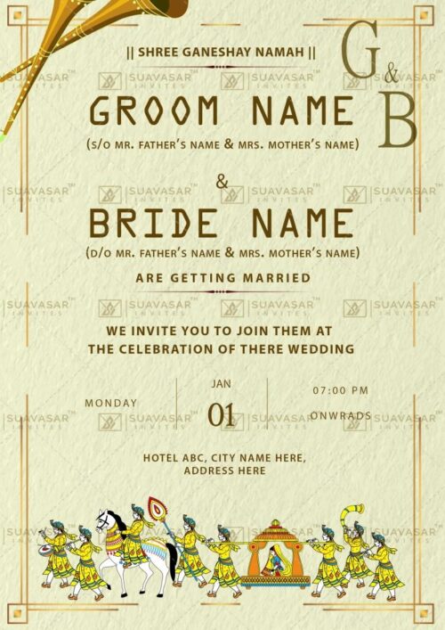 traditional wedding invitation - 08