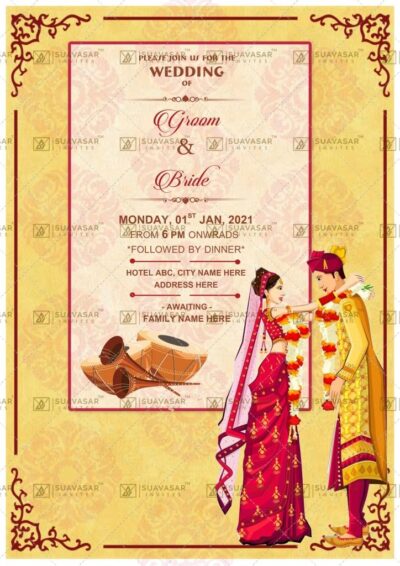 Rajasthani Wedding Invitation Ecard 02 - Suavasar Invites