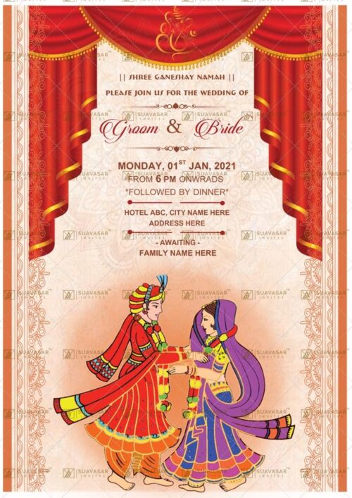 traditional wedding invitation - 16