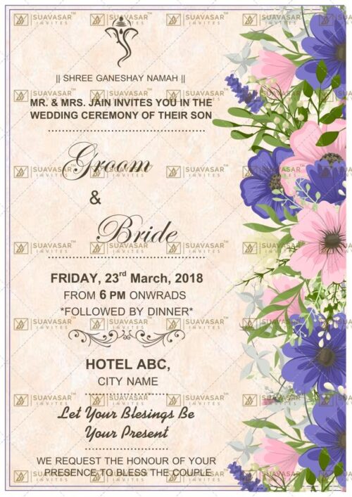 traditional wedding invitation - 18