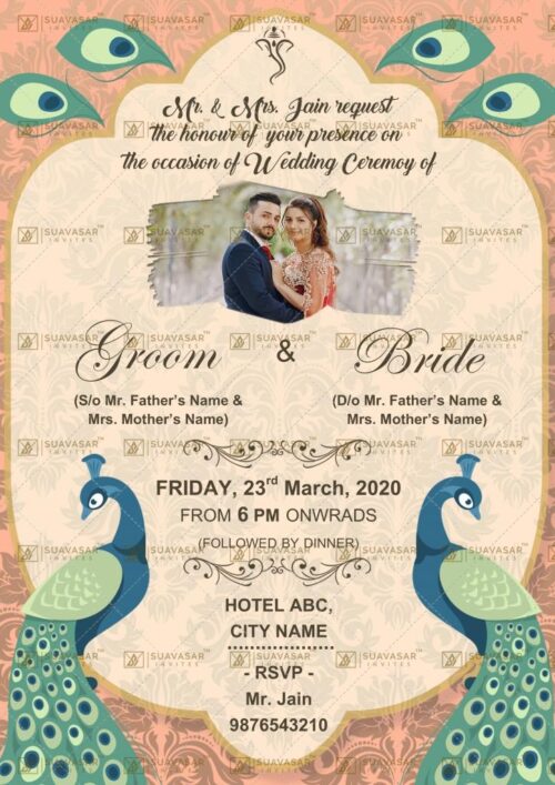 traditional wedding invitation - 21