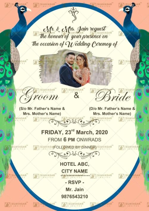 traditional wedding invitation - 22