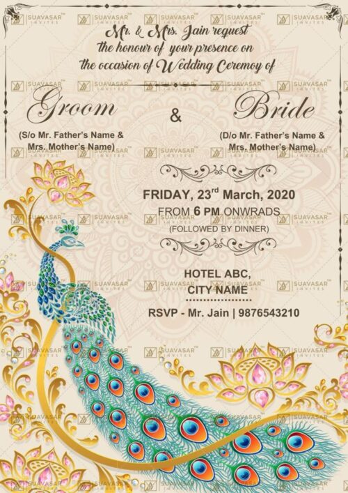 traditional wedding invitation - 23