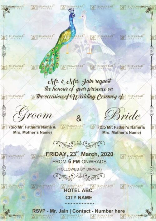 traditional wedding invitation - 25