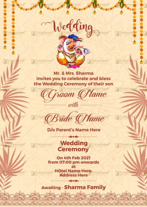 traditional wedding invitation - 27