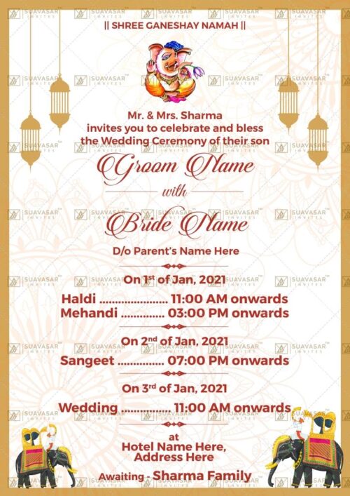traditional wedding invitation - 29