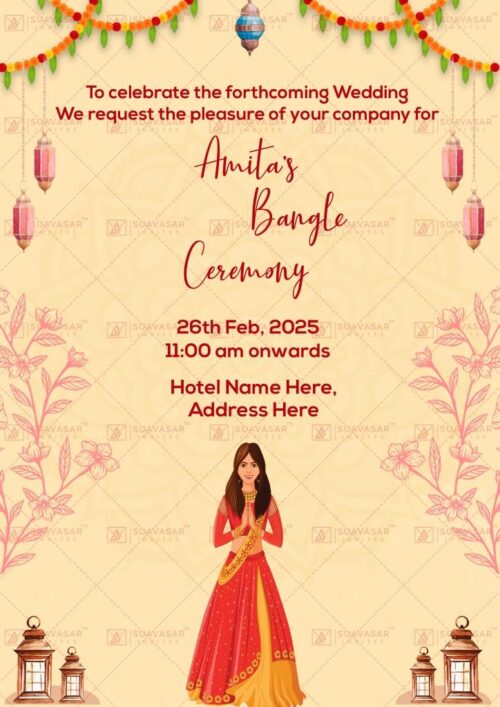 Bangle Ceremony Invitation ECard 01