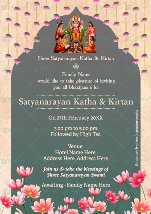 Satyanarayan Katha Invitation ECard 10