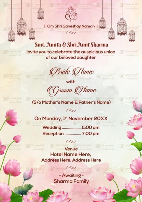 traditional wedding invitation - 45