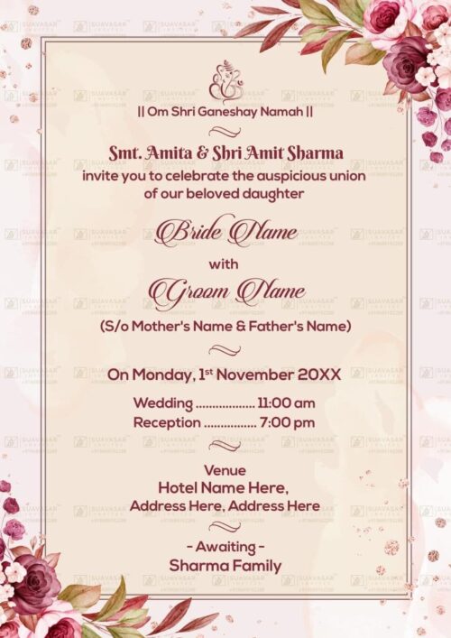 traditional wedding invitation - 52