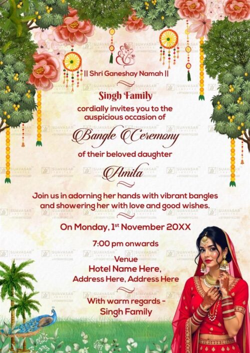 Bangle Ceremony Invitation ECard 03