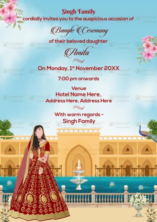 Bangle Ceremony Invitation ECard 10