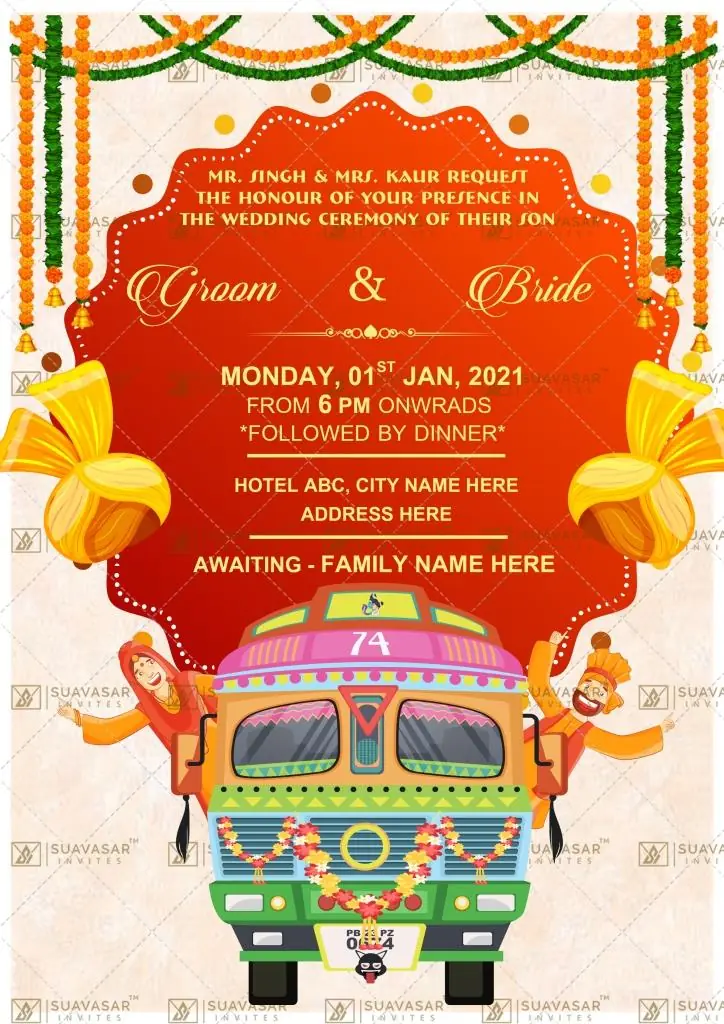punjabi wedding invitation - 03