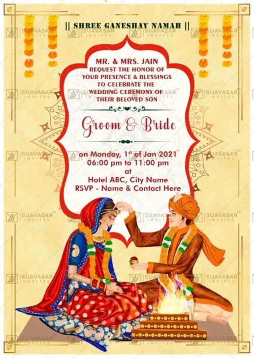traditional wedding invitation - 04