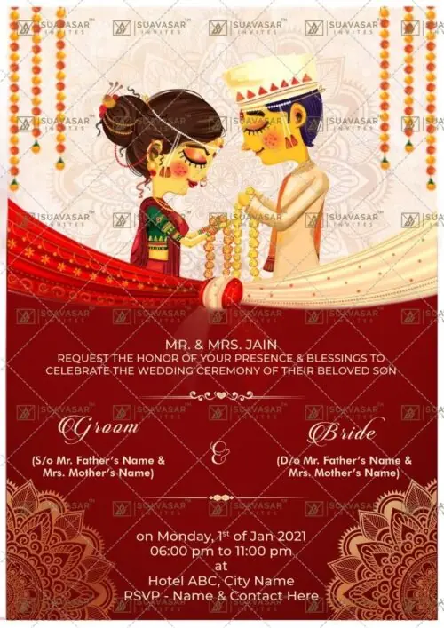 traditional wedding invitation - 05