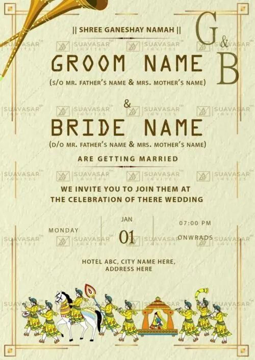 traditional wedding invitation - 08