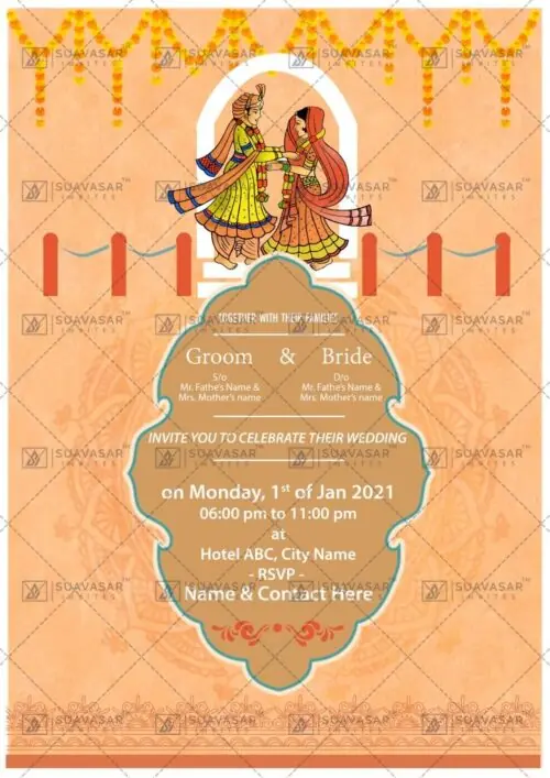 traditional wedding invitation - 09