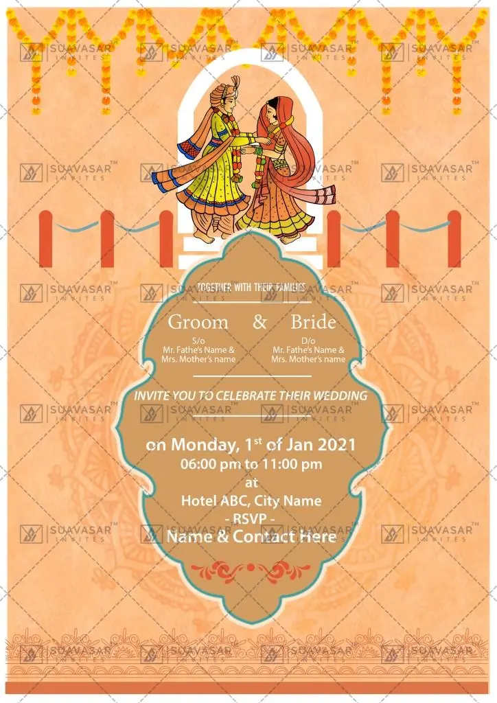 traditional wedding invitation - 09
