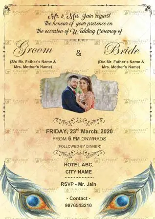 traditional wedding invitation - 24