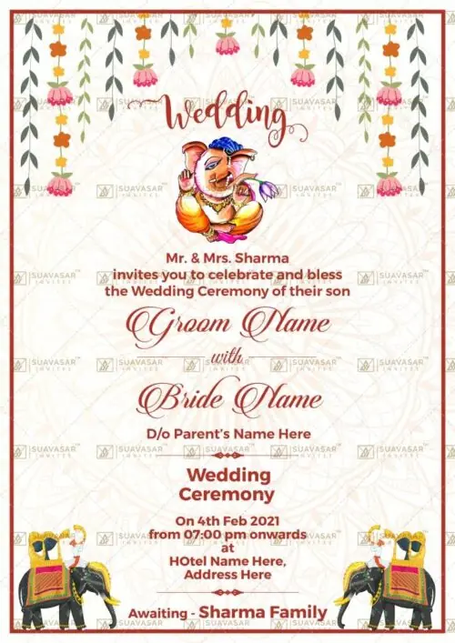 traditional wedding invitation - 28