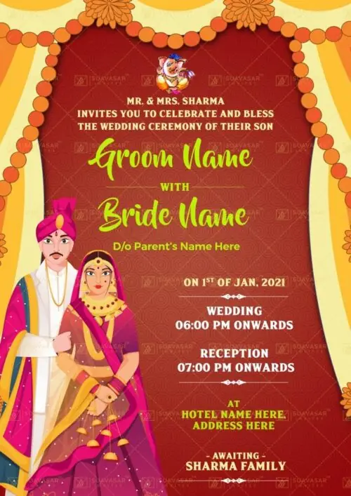 traditional wedding invitation - 30