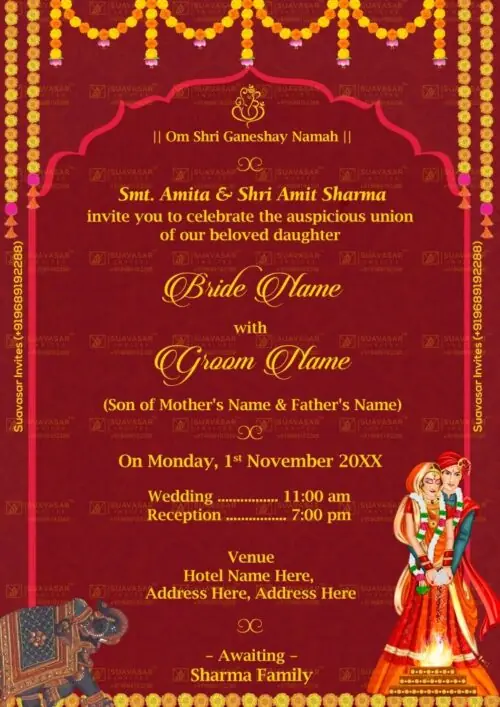 traditional wedding invitation - 40
